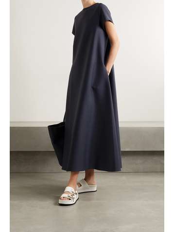 FRANKIE SHOP Dakota grain de poudre maxi dress