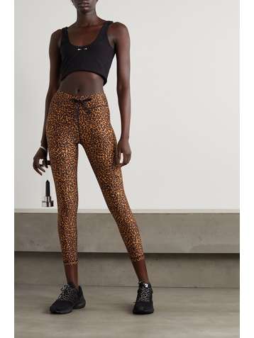 THE UPSIDE Animal-print stretch leggings