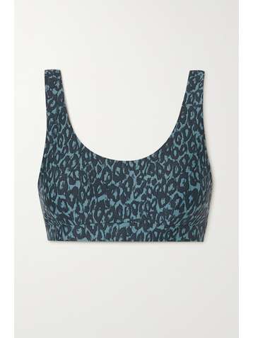 THE UPSIDE Primrose leopard-print stretch sports bra
