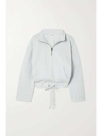 THE UPSIDE Ezi Tiena ribbed cotton-blend jersey sweatshirt