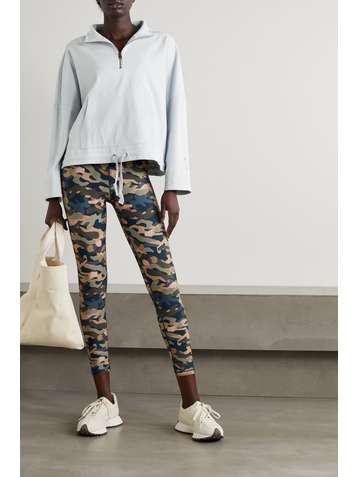 THE UPSIDE Ezi Tiena ribbed cotton-blend jersey sweatshirt