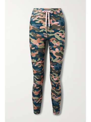 THE UPSIDE Himalaya camouflage-print stretch leggings