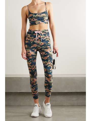THE UPSIDE Himalaya camouflage-print stretch leggings