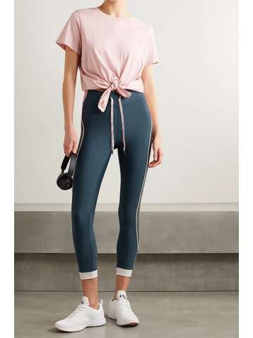 THE UPSIDE Himalaya striped stretch leggings