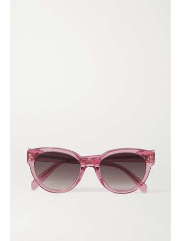 CELINE EYEWEAR Round-frame acetate sunglasses