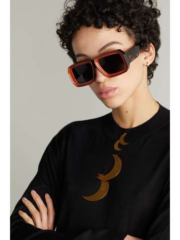 LOEWE + Paula's Ibiza Sonnenbrille mit eckigem Rahmen aus Azetat