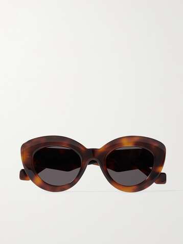 LOEWE Cat-eye tortoiseshell acetate sunglasses