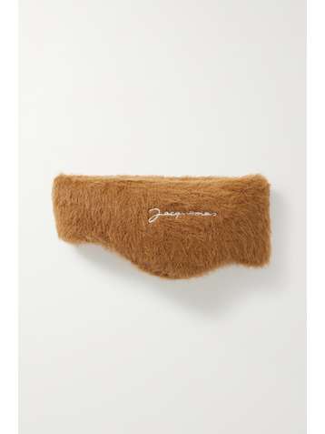 JACQUEMUS Neve embroidered fleece headband