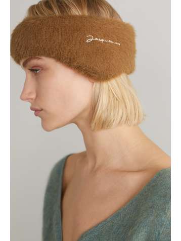 JACQUEMUS Neve embroidered fleece headband