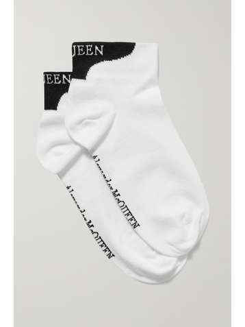 ALEXANDER MCQUEEN Socken aus Jacquard aus einer Baumwollmischung