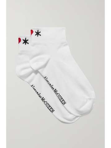 ALEXANDER MCQUEEN Socken aus Jacquard aus einer Baumwollmischung