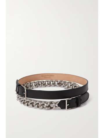 ALEXANDER MCQUEEN Ledergürtel mit Kette