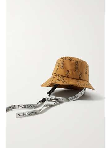 JW ANDERSON Asymmetric printed canvas bucket hat