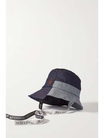 JW ANDERSON Bob asymétrique en jean à broderies