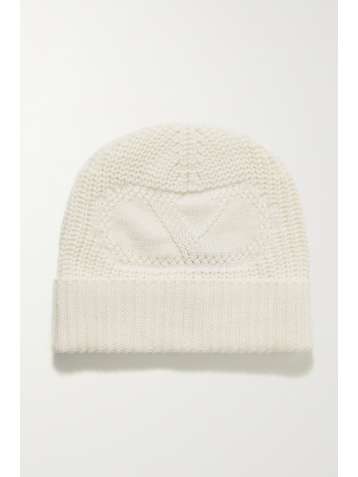 VALENTINO Valentino Garavani ribbed cashmere beanie