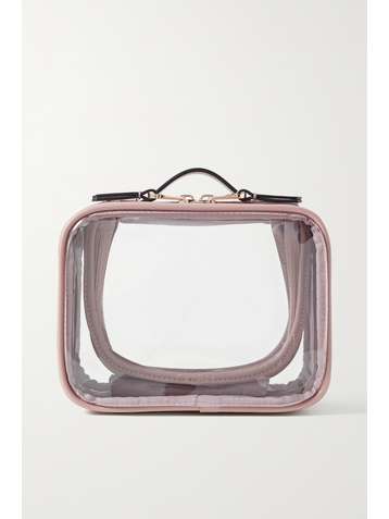 CALPAK Trousse à maquillage en cuir texturé synthétique et en PVC Mini