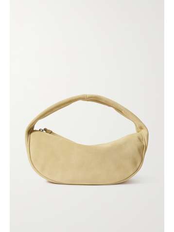 BY FAR Cush suede shoulder bag