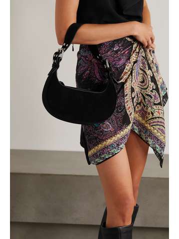 BY FAR Soho suede shoulder bag