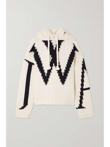 JW ANDERSON Intarsia wool hoodie
