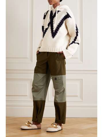 JW ANDERSON Intarsia wool hoodie
