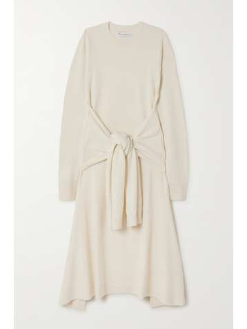 JW ANDERSON Tie-front wool midi dress