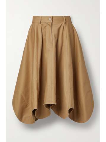 JW ANDERSON Asymmetric cotton-drill midi skirt