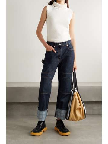 JW ANDERSON Printed high-rise straight-leg jeans