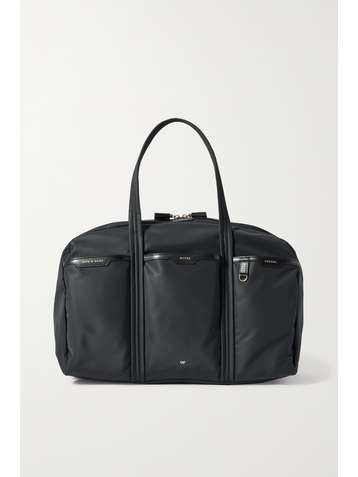 ANYA HINDMARCH Gym leather-trimmed recycled shell tote