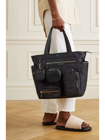 ANYA HINDMARCH Working From Home leather-trimmed recycled shell tote