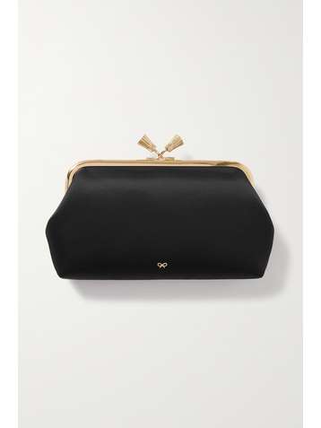 ANYA HINDMARCH + NET SUSTAIN Maud recycled satin clutch
