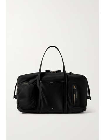 ANYA HINDMARCH Inflight leather-trimmed recycled shell weekend bag