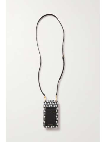 ANYA HINDMARCH I Am a Plastic Bag leather-trimmed printed coated-canvas phone case