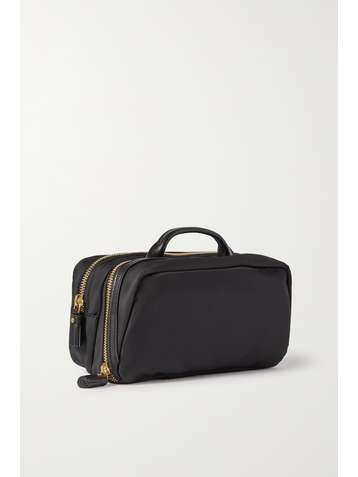 ANYA HINDMARCH + NET SUSTAIN Home Office leather-trimmed ECONYL pouch