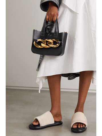 JW ANDERSON Chain small leather tote bag