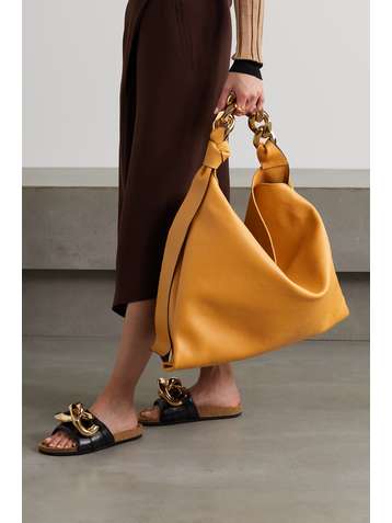 JW ANDERSON Chain large textured-leather tote