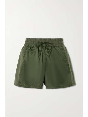 PERFECT MOMENT Jersey-trimmed shell shorts