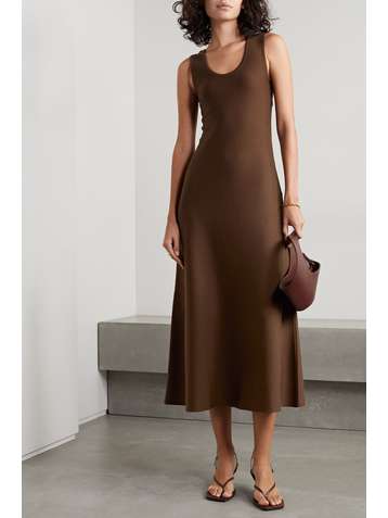 CASASOLA Alida silk-blend midi dress