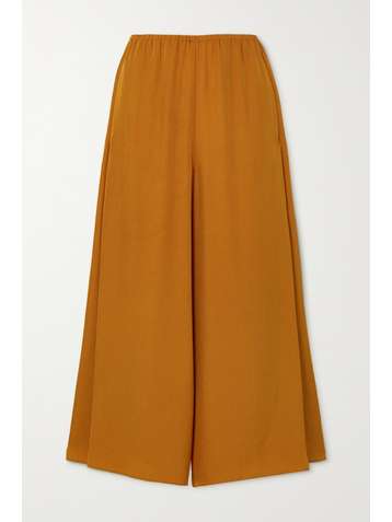 VINCE Pantalon large raccourci en serge