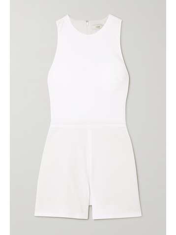 VINCE Linen-blend playsuit