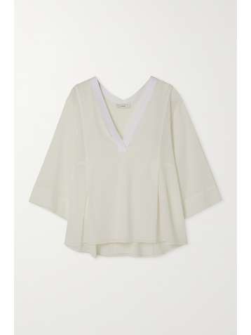 VINCE Bluse aus Baumwoll-Voile