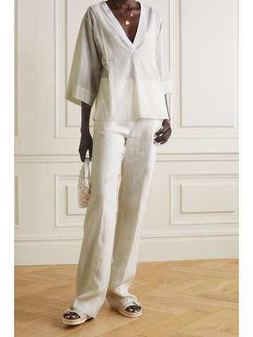 VINCE Bluse aus Baumwoll-Voile