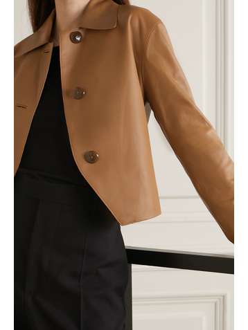 VINCE Veste raccourcie en cuir