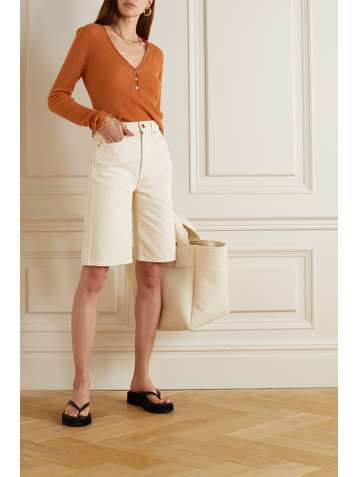 VINCE Haut en cachemire Henley