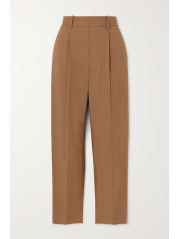 VINCE Pleated twill tapered pants
