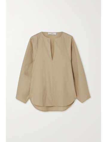 VINCE Blouse en popeline de coton
