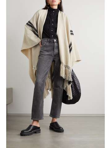 ÀCHEVAL PAMPA Llama and wool-blend jacquard wrap
