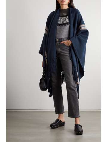 ÀCHEVAL PAMPA Llama and wool-blend jacquard wrap