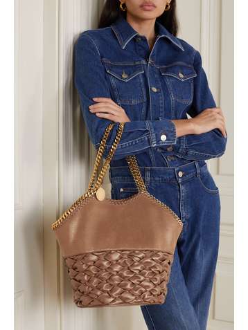 STELLA MCCARTNEY Sac à main en cuir végétarien tressé Falabella Medium - NET SUSTAIN