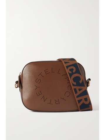 STELLA MCCARTNEY + NET SUSTAIN perforated vegetarian leather camera bag