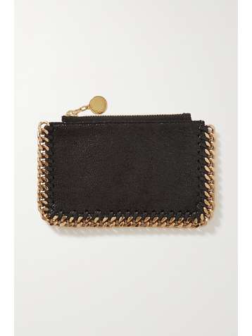 STELLA MCCARTNEY The Falabella vegetarian brushed-leather cardholder